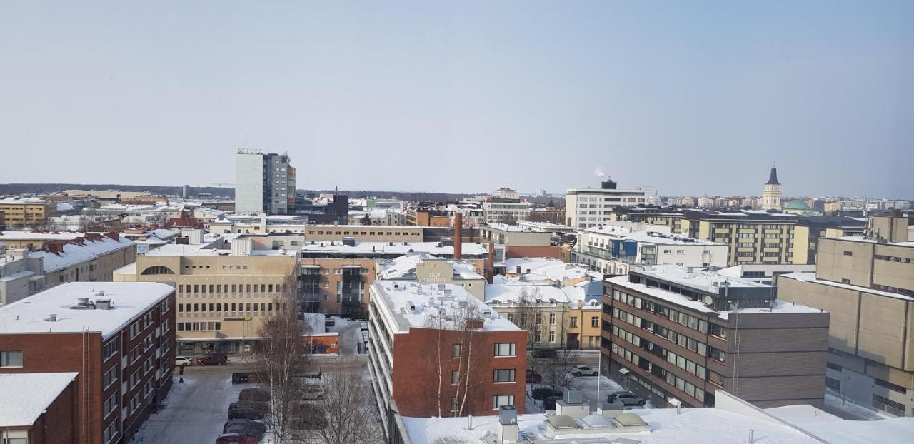 Ferienwohnung Keskustan Kaksio 45 M2 Autopaikalla, Rautatienkatu 19, 9 Krs Oulu Exterior foto